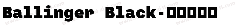 Ballinger Black字体转换